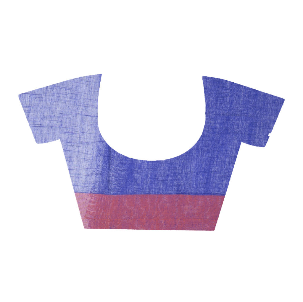 Blue Pure Cotton Clasic_Than Hand Loom Saree (803)